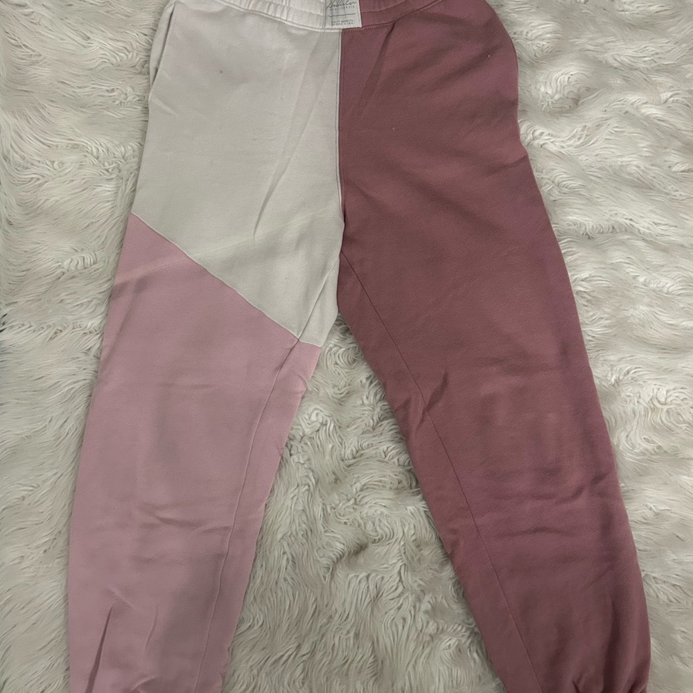 Hollister Pink and White Joggers